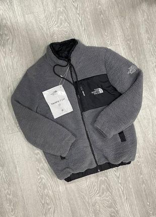 Зимова чоловіча хутряна куртка зимня меховая куртка the north face