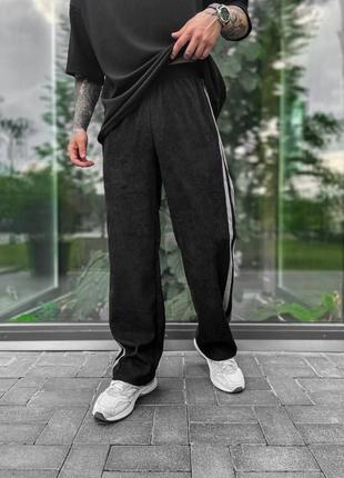 Трендові чоловічі штани з мікровельвету якісні вельветові брюки повсякденні9 фото