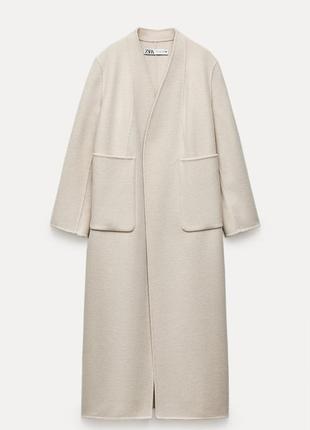 Двосторінне пальто з шерсті — zara zw collection💕