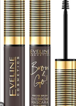 Eveline cosmetics brow &amp; go! eyebrow mascara тушь для бровей