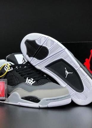 Кроссовки зимние nike air jordan 4 stelth premium i84 с мехом / зимние ботинки nike air jordan retro 4 • зима, джорданы найк3 фото