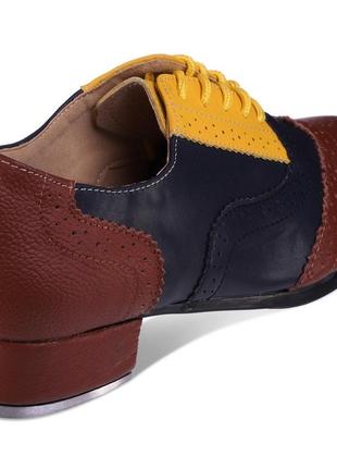 Туфли для степа и чечетки zelart 💣 размер 34-45 коричневый2 фото