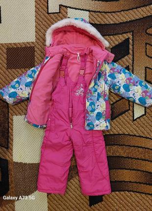 Зимний комплект (куртка+комбинезон+ жилетка)2 фото
