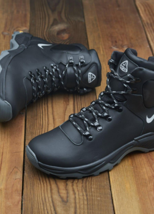 Натуральні шкіряні теплі зимові ботінки черевики кеди кросівки туфлі для чоловіків натуральные кожан8 фото