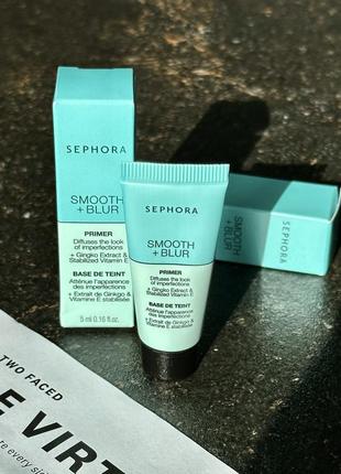 Праймер sephora smooth + blue, 5ml