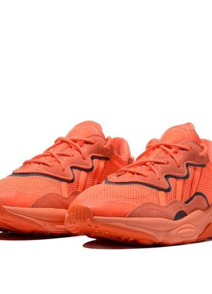Кроссовки мужские adidas ozweego, оранжевые, адидас озвиго, кросівки2 фото