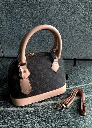 Сумка louis vuitton alma pink (brown)1 фото