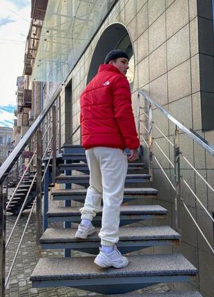 Красная мужская утепленная зимняя куртка.7-4762 фото