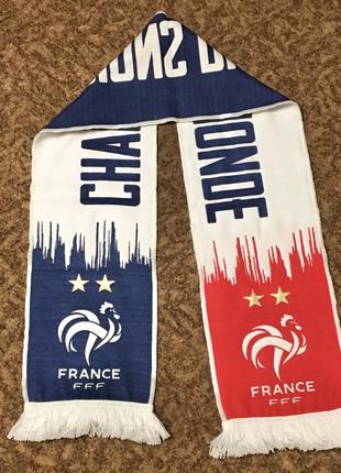 Футбольный шарф роза сборной франции по футболу франция france football scarf roses fun fff nike чемпионы мира world europe champions флаг flag3 фото