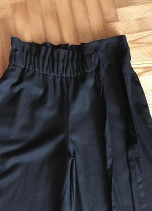 Zara trafaluc свободные брюки кюлоты с поясом и карманами! р.-m4 фото