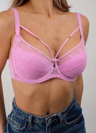 Ніжний рожевий шикарний бюстгалтер люкс якості