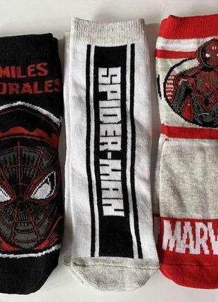 Носки spiderman спайдермен eu 23-26 набор 3 пары