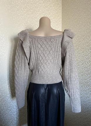 Світер-джемпер беж меланж h&m 6
