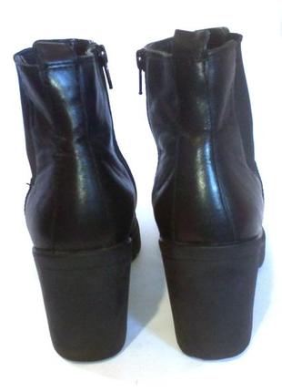 🥾🥾🥾 стильные кожаные демисезонные ботинки на каблуке от vagabond, р.37 код b37017 фото