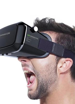 Окуляри віртуальної реальності vr box shinecon 6,0 3d з пультом, чорний