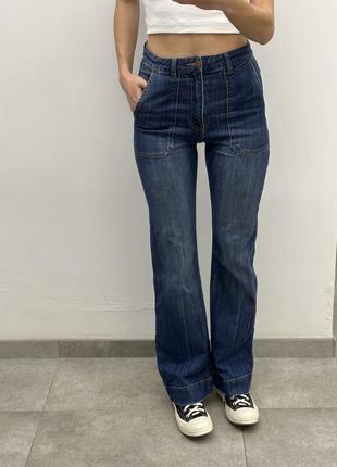 Винтажные джинсы h&amp;m клеш2 фото