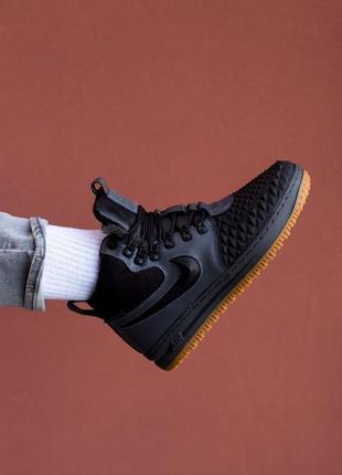 Черевики nike lunar force 1 duckboot 17 black/grey8 фото