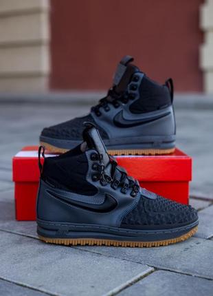 Черевики nike lunar force 1 duckboot 17 black/grey1 фото