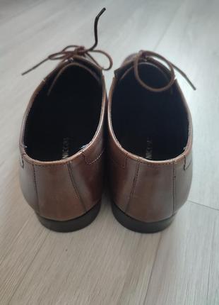 Туфли мужские кожаные коричневые3 фото