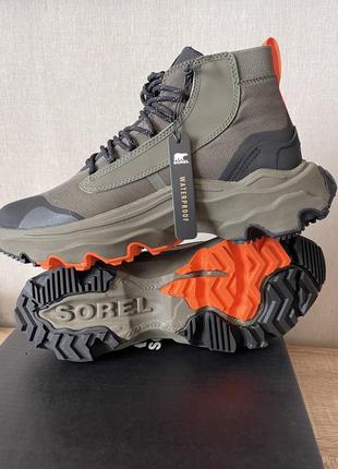 Черевики sorel kinetic breakthru venture mid waterproof alpine tundra/black оригінал9 фото