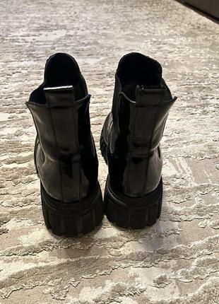 Женские зимние ботинки кожа наплак3 фото