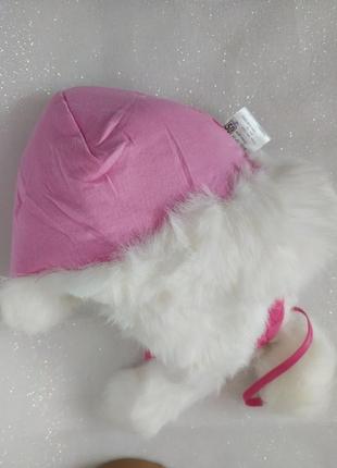 Розовая детская зимняя шапка с бантом.5 фото