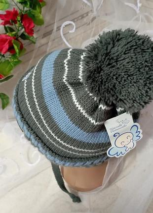 Шапка для мальчика очень теплая