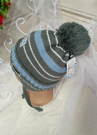 Шапка для мальчика очень теплая