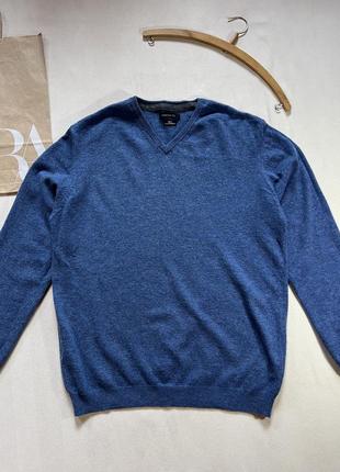 Чоловічій вовняний светр в стилі massimo dutti