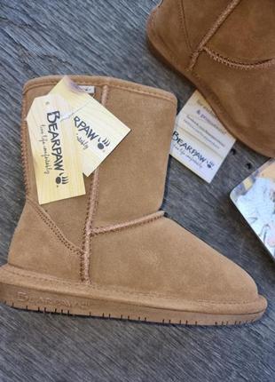 Зимние угги bearpaw ,натуральна замша j2-33/-20/21cm оригинал7 фото