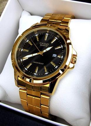 Золотые мужские наручные часы casio / касио2 фото