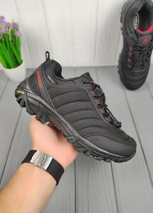 Зимові кросівки з утеплювачем merrell vibram thermo black red