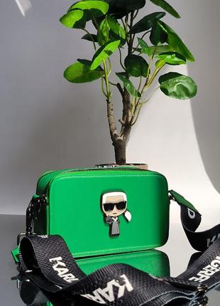 Женская сумка karl lagerfeld snapshot green