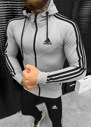 Сірий спортивний костюм чоловічий олімпійка штани1 фото