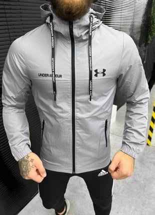 Сірий спортивний костюм чоловічий олімпійка штани1 фото