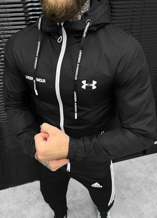 Черный спортивный костюм мужской олимпийка штаны1 фото