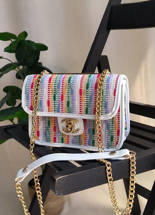 Жіноча сумка woven textile colorful2 фото