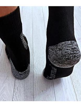 Термоноски мужские высокие махровые, носки термо зимние шерстянные качественные5 фото