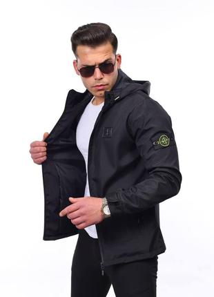 Мужская брендовая куртка ветровка stone island премиум качества6 фото