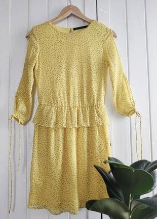 Нежное платье от zara, размер xs-s