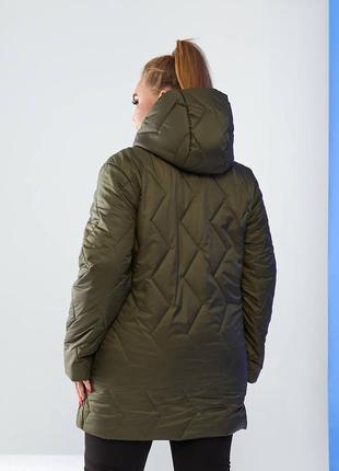 Теплая зимняя куртка большие размеры 50-646 фото