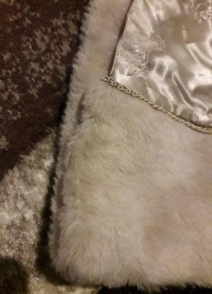 Лакшері розкішна шуба пальто з лами альпака нюд пудра lama haar mode6 фото