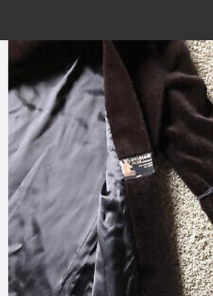 Лакшері розкішна шуба пальто з лами альпака нюд пудра lama haar mode8 фото