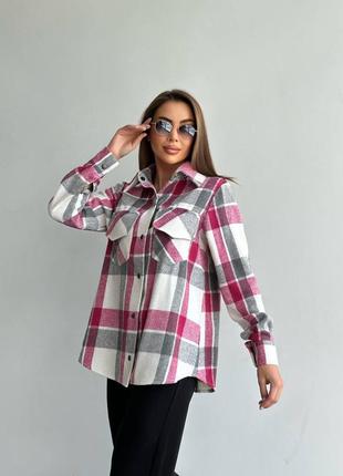 Рубашка байевая в клетку