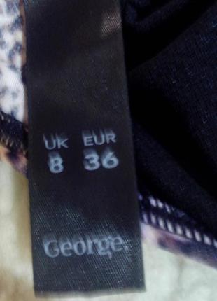 Купальник роздільний тигровий розмір 8 евро36 george5 фото