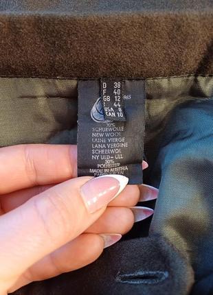 Новая мега теплая юбка миди на 75 % шерсть в темном цвете хаки, размер с-м9 фото