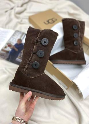 Ugg bailey button triplet ii brown mocha