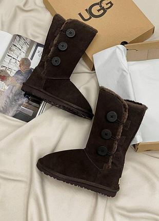 Ugg bailey button triplet ii brown umber
