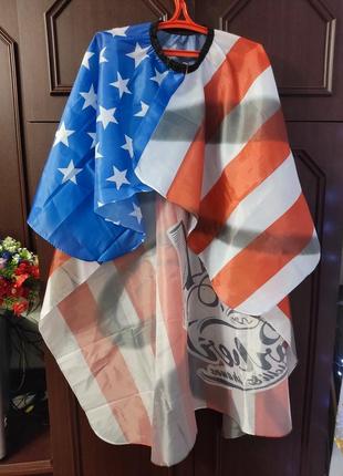 Накидка парикмахерская, для стрижки, барбер, пеньюар парикмахерский barber