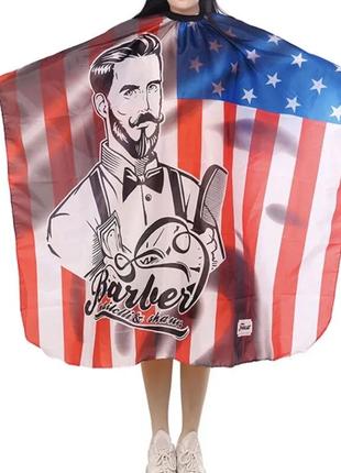 Накидка парикмахерская, для стрижки, барбер, пеньюар парикмахерский barber